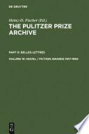 Novel / Fiction Awards 1917-1994