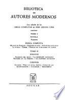 Novela. Poesía completa
