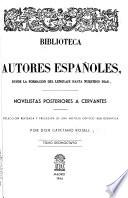 Novelistas posteriores a Cervantes