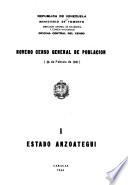 Noveno censo general de poblacion, 26 de febrero de 1961: Estado Anzoategui