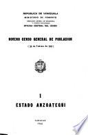 Noveno censo general de población: Estado Anzoátegui