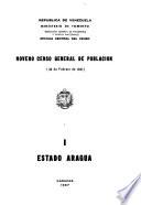 Noveno censo general de población: Estado Aragua