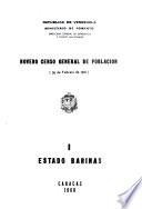 Noveno censo general de población: Estado Barinas