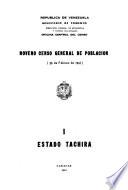 Noveno censo general de población: Estado Táchira