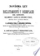 Novísima ley de reclutamiento y reemplazo del Ejército