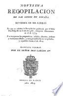 Novísima recopilacion de las leyes de España, 1