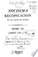 Novisima recopilación de las Leyes de España: Libros VIII-IX