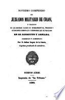 Novísimo compendio de juzgados militares de Colon, correjido y aumentado por J. Lopez de la Cuesta