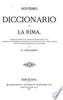 Novisimo diccionario de la rima
