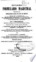 Novísimo formulario magistral