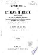 Novísimo manual del estudiante de derecho
