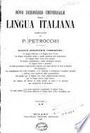 Novo dizionario universale della lingua italianag
