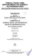 Nuclear energy R&D and remedial action and waste technology