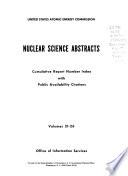Nuclear Science Abstracts