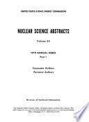 Nuclear Science Abstracts