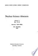 Nuclear Science Abstracts