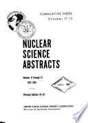 Nuclear Science Abstracts