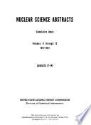Nuclear Science Abstracts