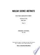 Nuclear Science Abstracts