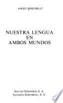 Nuestra lengua en ambos mundos