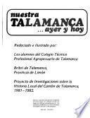 Nuestra Talamanca-- ayer y hoy