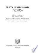 Nueva hemerografía potosina, 1828-1978