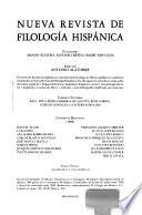 Nueva revista de filología hispánica