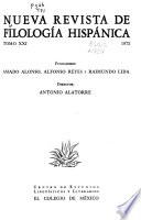 Nueva revista de filología hispánica