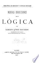 Nuevas direcciones de la lógica