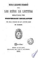 Nuevas lecciones escogidas para los niños de lectura