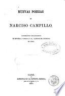 Nuevas poesias de Narciso Campillo ...