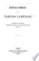 Nuevas poesias de Narciso Campillo ...