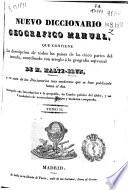 Nuevo diccionario geográfico manual: LAB-Z