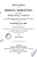 Nuevo manual de medicina homeopática