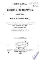 Nuevo manual de Medicina homeopatica
