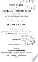Nuevo manual de medicina homeopática