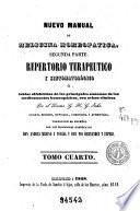 Nuevo manual de medicina homeopatica
