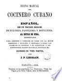 Nuevo manual del cocinero cubano y español