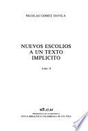 Nuevos escolios a un texto implícito
