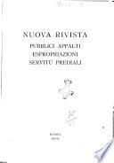 Nuova rivista dei pubblici appalti delle espropriazioni e delle servitù prediali