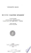 Nuove pagine sparse: Metodologia storiografica. Osservazioni su libri nuovi. Varietà