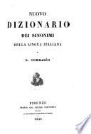 Nuovo dizionario dei sinonimi della lingua italiana