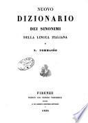 Nuovo dizionario dei sinonimi della lingua italiana