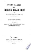 Nuovo saggio sull'origine delle idee