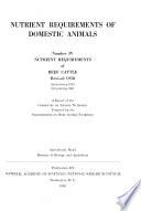 Nutrient Requirements of Beef Cattle