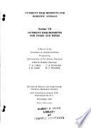 Nutrient Requirements of Mink and Foxes