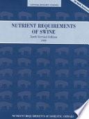 Nutrient Requirements of Swine