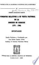 Obispo Mariano Martí: Inventarios