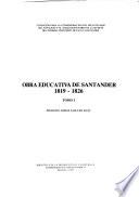 Obra educativa de Santander: 1819-1826