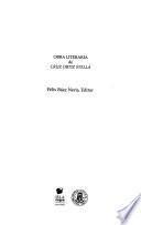 Obra literaria de Cruz Ortiz Stella